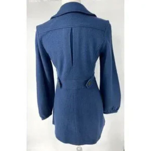 CAbi Aristocrat Coat Felted Merino Wool Blue Light Weight Women’s Sz Small #707 - Picture 3 of 11